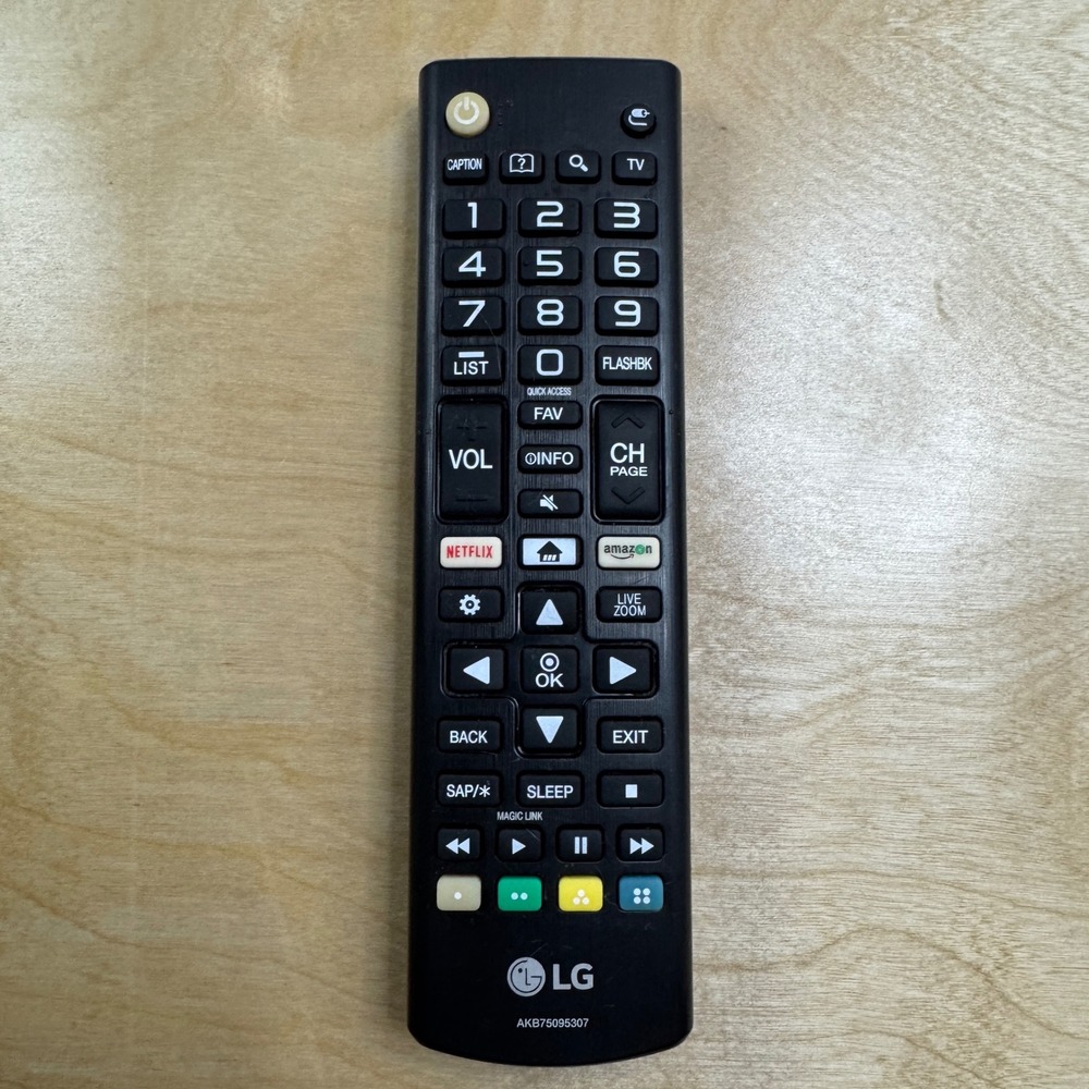 Genuine LG AKB75095307 Smart TV Remote Control Netflix and Amazon Buttons Black